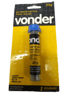 Fio Estanho 10Mm 63X37 Tubinho Vonder - 7438633715