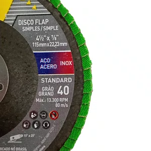 Disco Flap Fibra Standard 115X22.23Mm Grão 40 Norton - 66254443861