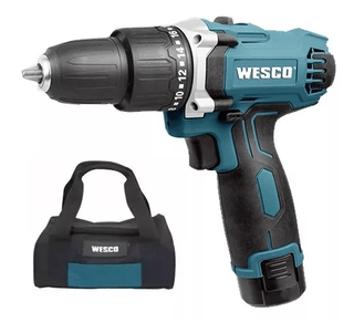 Parafusadeira Furadeira C/ Impacto 12V Ws2547K Wesco + Bolsa