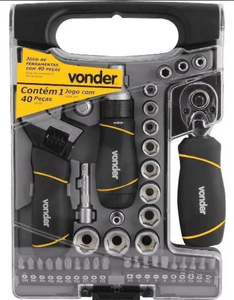 Jogo De Ferramentas C/ 40Pcs Vonder 3599040040