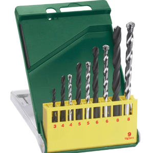 Jogo De Broca Metal Concreto C/ 9Pç - 2607019443 - Bosch