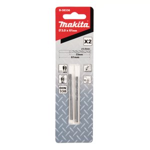 Jogo De Brocas Hss-R 3Mmx61Mm 2Un D-38336