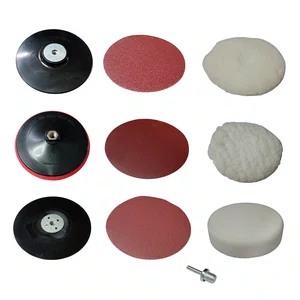 Jogo De Discos Para Lixar E Polir 180Mm + Suporte Com Pluma Vonder - 1240700000