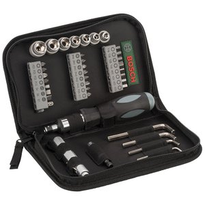 Jogo Pontas E Soquetes C/ 38Pç - 2607019506 - Bosch