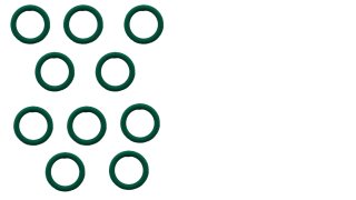 Kit 10 Anel O-ring Para Martelos Diversos Bosch - 1610210187