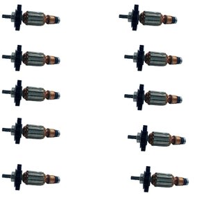 Kit+10  Induzido / Rotor 110v Para Martelo Bosch 11210 Gbh 2-24 D - F000605185