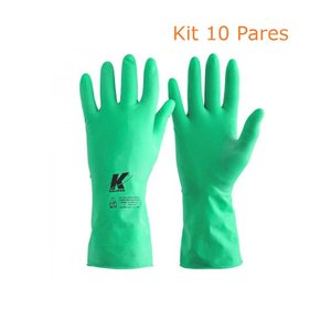 Kit 10 Pares Luva Nitrili-ka 10 Verde T. 10-xg 02.07.1.4 Kalipso Kalipso - 02.07.1.4