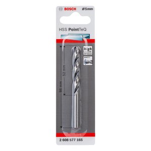 Kit 10 Unidades Broca Hss Pointteq 5.0Mm - 2608577165 - Bosch