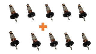 Jogo 10 unidades Induzido 220v Esmerilhadeira Bosch Gws 8-115 1820 - 1604010b3y