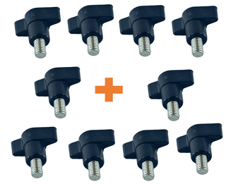 Kit 10 Unidades Parafuso Regulagem Altura Da Mesa Para Serra Marmore Bosch - F000616053