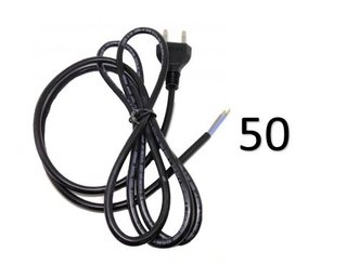 Kit 50 Unidades Cabo Flexível Com Plug 110v/220v Para Diversas Máquinas Bosch - F000609274