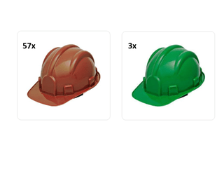 KIT 60 CAPACETES SEGURANCA PLASTCOR NBR8221