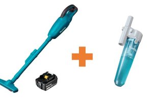 Kit Aspirador De Po A Bat 18v Li-ion Makita+Conjunto Fixacao De Ciclone 199491-1 Makita