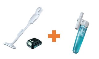 Kit+Aspirador De Po A Bateria 12v 1.5ah Cl106fdzw-p Makita+Conjunto Fixacao De Ciclone 199491-1 Makita