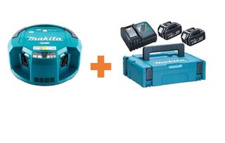 Kit+Aspirador Robo A Bateria 18v Drc200z Makita+Kit Carregador Dc18rc-bivolt 2bat Bl1830 198046-9 Makita