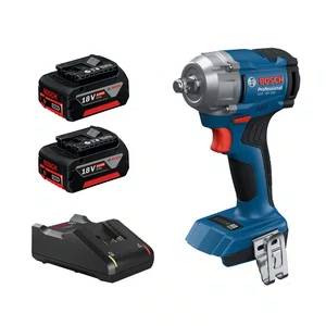 Kit Bosch Chave de Impacto GDS 18V-350 + 2 Baterias 4Ah e Carregador Bivolt