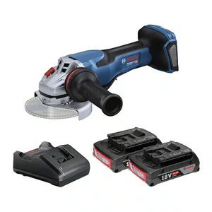 Kit Bosch Esmerilhadeira 5" GWS 18V-15 P + 2 Baterias 2Ah e Carregador Bivolt