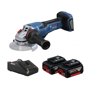 Kit Bosch Esmerilhadeira 5" GWS 18V-15 P + 2 Baterias 4Ah e Carregador Bivolt
