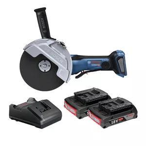 Kit Bosch Esmerilhadeira 7" GWS 18V-180PC + 2 Baterias 2Ah e Carregador Bivolt