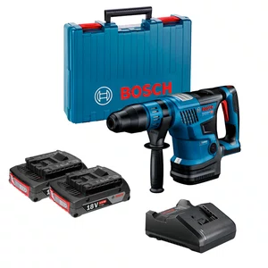 Kit Bosch Martelo Perfurador/Rompedor GBH 18V-36C com Maleta + 2 Baterias 2Ah e Carregador Bivolt