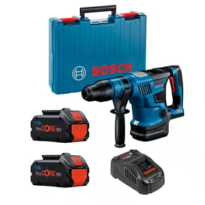 Kit Bosch Martelo Perfurador/Rompedor GBH 18V-36C com Maleta + 2 Baterias 8Ah Pro Core e Carregador 220V