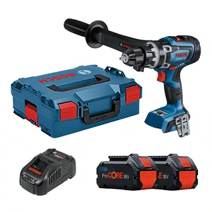 Kit Bosch Parafusadeira de Impacto GSB 18V-150 C + 2 Baterias 8Ah Pro Core e Carregador 220V