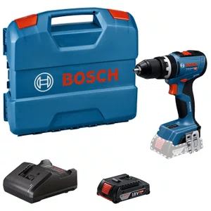 Kit Bosch Parafusadeira/Furadeira De Impacto Gsb 18V-65 + 1 Bateria 2Ah + Carregador Bivolt E Maleta - 06019N31E6