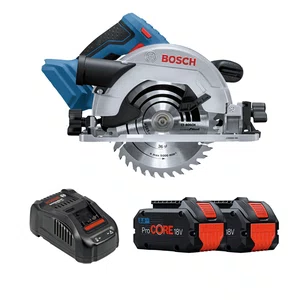 Kit Bosch Serra Circular GKS 18V-57 + 2 Baterias 8Ah Pro Core e Carregador 220V