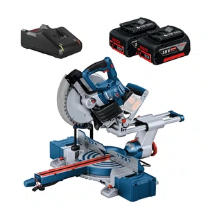 Kit Bosch Serra de Esquadria GCM 18V-254 D + 2 Baterias 4Ah e Carregador Bivolt