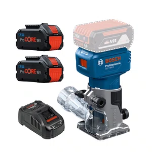 Kit Bosch Tupia GLF 18V-8 + 2 Baterias 8Ah Pro Core e Carregador 220V