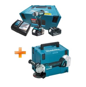 Kit Combo Chave de Impacto DTW180RTJ + Esmerilhadeira DGA504 Bateria Makita