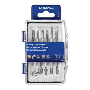 Kit De Acessórios De Gravar 729 Com 11 Peças - 26150729Ab - Dremel