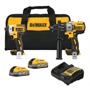 Kit Dewalt Parafusadeira/Furadeira De Impacto 1/2"(13Mm) Dcd996 E Parafusadeira De Impacto 1/4"(6,35Mm) Dcf887 20V Max* + 2 Bateria 5Ah + Carregador Bivolt + Bolsa - Dck299H2-Br