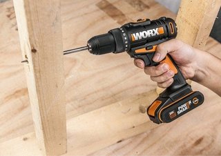 Kit Lavadora Alta Pressão 20V WORX WG620E + Furadeira 20V WORX WX371.3