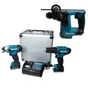 Kit Makita Parafusadeira/Furadeira De Impacto Hp333D + Parafusadeira De Impacto Td110D + Martelete Rotativo Hr140D -  Clx228-Hr140D