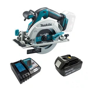 Kit Makita Serra Circular 18V Brushless Dhs680Z + 1 Bateria 18V 3Ah Bl1830B + Carregador Bivolt - Dhs680Z-Promo