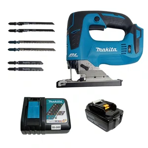 Kit Makita Serra Tico-Tico 18V Brushless +  Bateria 3Ah + Carregador Bivolt Dc18Rc - Djv182Z-Promo