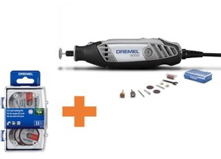 Kit Microrretífica Dremel 3000 com 10 acessórios F0133000pc+ Kit Ez728 11 Acessórios 2615e728ab Dremel