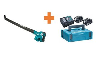 Kit+Soprador 18v Makita Dub186z Sem Bateria+Kit Carregador Dc18rc-bivolt 2bat Bl1830 198046-9 Makita