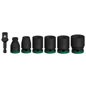 Bosch Kit De Soquetes E Adaptador 1/2" Pro Impact Standard Com 7 Peças - 2608003032