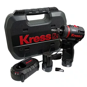 Kress Kit Furadeira/Parafusadeira 1/4" 12V 50Nm Brushless + 2 Baterias 2Ah + Carregador 1.5 A E Maleta - Kh177H