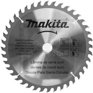 Lamina De Serra Tct185Mm X 20Mm X 40T. - D-51356 - Makita