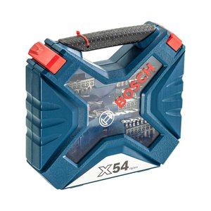 Kit De Pontas E Brocas Bosch X-Line Para Parafusar E Perfurar Com 54 Unidades 2607017507