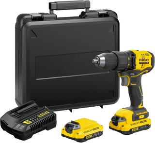 Parafusadeira/Furadeira 1/2" 20V Max Brushless + 2 Baterias 1,5Ah + Carregador E Maleta Stanley - Sbd710C2K-Br