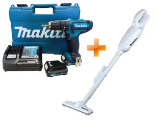 Parafusadeira 12v Makita com Aspirador de Pó - Combo