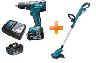 Parafusadeira 18v Makita Com Aparador a Bateria de Brinde