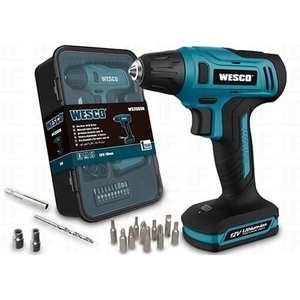 Parafusadeira/Furadeira 10Mm C/ Bateria 12V Lit - Ws2555K - Wesco