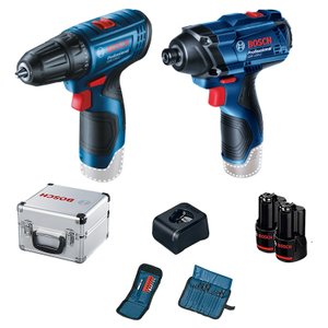 Parafusadeira Gsr 120-Li+Chave De Impacto Gdr 120-Li 12V 2 Baterias/Maleta - Bosch