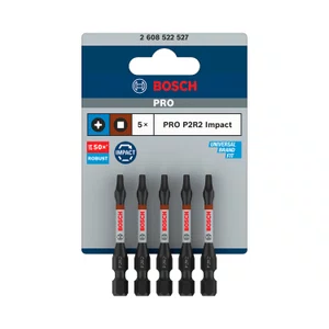 Bosch Kit De Bits Duplo P2R2 55Mm Pro Impact Com 5 Unidades- 2608522527