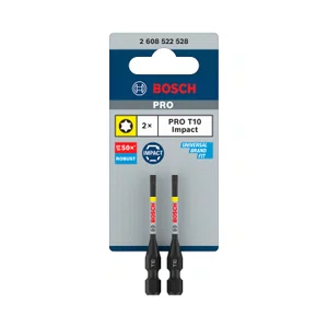 Bosch Par De Bits Torx T10 55Mm Pro Impact - 2608522528